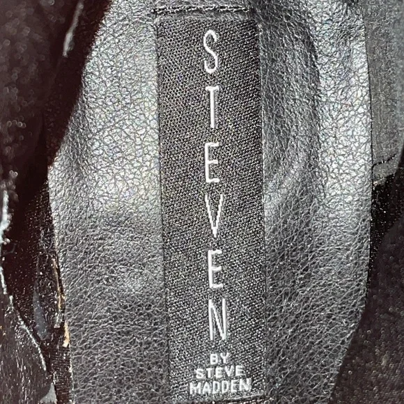 Anthropologie Steven by Steve Madden Lissa Bootie black velvet floral embroider - Picture 7 of 13